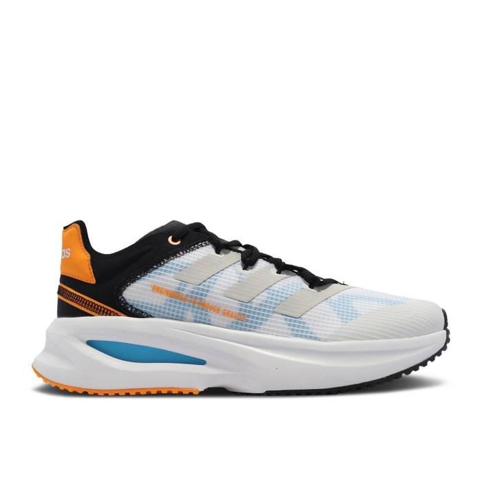 アディダス Adidas 【 Fluidflash \u0027White Solar Orange\u0027 Men Footwear White/Solar Orange/Core Black 】 メンズ 白いこと 白いこと orange 橙・オレンジ色 中核グループ 黒いこと 黒いこと