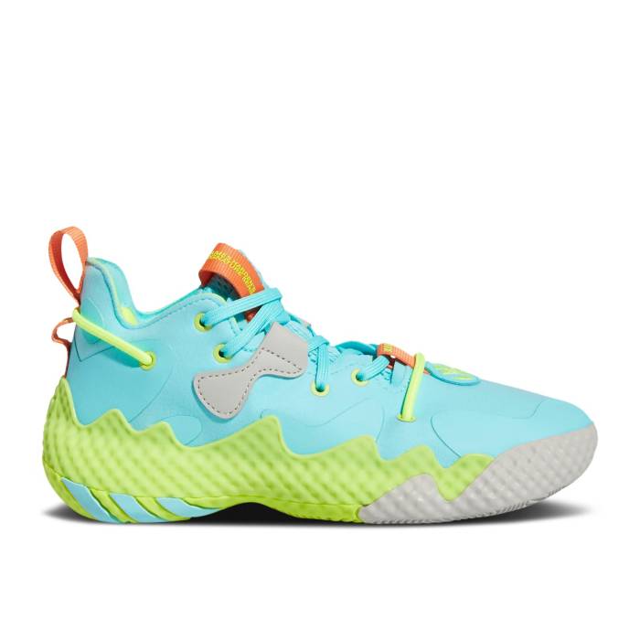 アディダス Adidas 【 Harden Vol. 6 J 'Pulse Aqua Solar Yellow' Youth Pulse Aqua/Team Semi Solar Orange/Solar Yellow 】 ハーデン アクア ジュニア キッズ アクア Team チーム orange 橙・オレンジ yellow 黄色・イエロー|スニケス