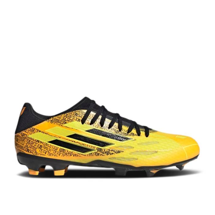 アディダス Adidas 【 X Speedflow Messi.3 Fg \u0027Solar Gold Bright Yellow\u0027 Men Solar Gold/Core Black/Bright Yellow 】 ゴールド メンズ ゴールド 中核グループ 黒いこと 黒いこと yellow 黄味がかった・黄色
