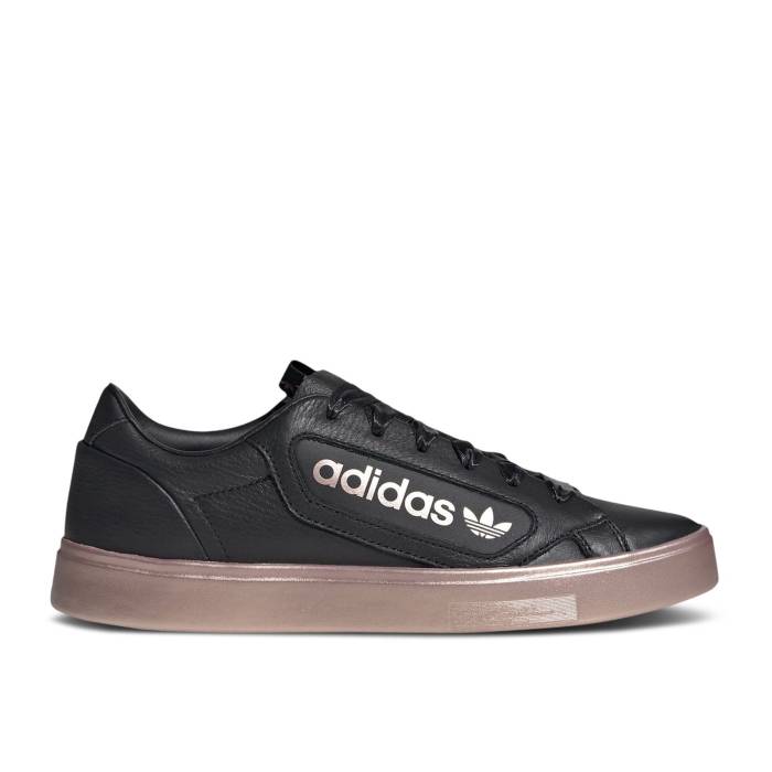 アディダス Adidas 【 Wmns Sleek 'Black Copper Metallic' Women Core Black/Copper Metallic/Copper Metallic 】 銅色 コッパー レディース コア 黒色 ブラック 銅色 コッパー