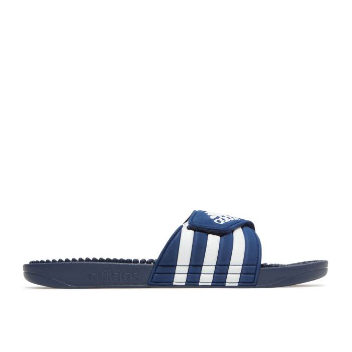 アディダス Adidas 【 Adissage Slides 'Dark Blue' Men Dark Blue/Cloud White/Dark Blue 】 メンズ 青色 ブルー 白色 ホワイト|スニケス