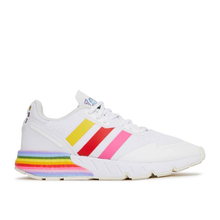 アディダス Adidas 【 Zx 1K Boost \u0027Pride\u0027 Men Cloud White/Cloud White/Off White 】 ブースト メンズ 白いこと 白いこと