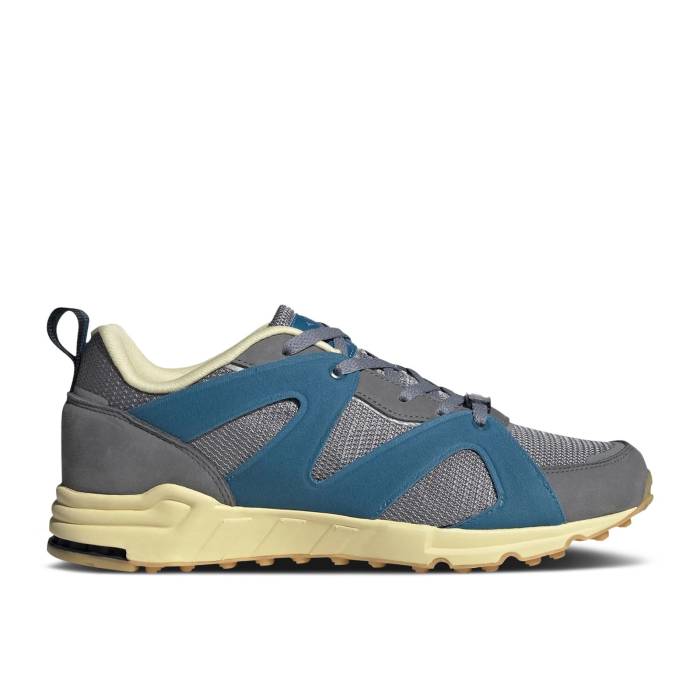 アディダス Adidas 【 Equipment Proto \u0027Grey Blue Gum\u0027 Men Grey/Blue/Easy Yellow 】 青み 青色 メンズ 薄墨色 薄墨色 青み 青色 yellow 黄味がかった・黄色