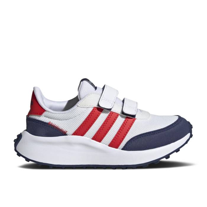 アディダス Adidas 【 Run 70S Cf J White Crew Navy Red Youth Footwear White/Crew Navy/Solar Red 】 ラン クルー 紺色 ネイビー ジュニア キッズ 白色 ホワイト クルー 紺色 ネイビー Red 赤・レッド
