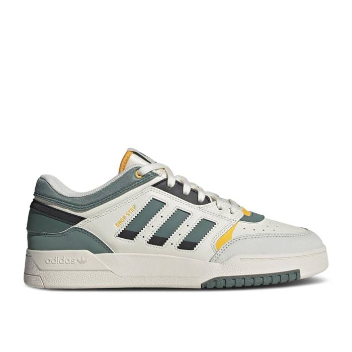 アディダス Adidas 【 Drop Step Low White Tech Emerald Men Chalk White/Tech Emerald/Active Gold 】 テック メンズ 白色 ホワイト テック ゴールド