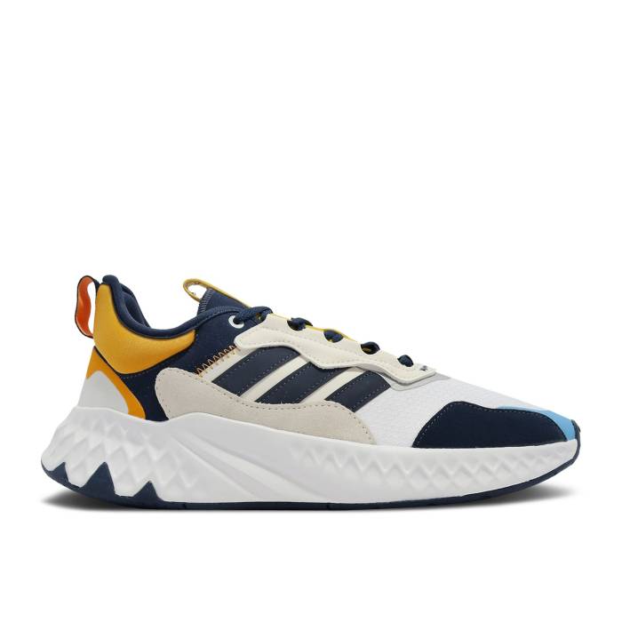 アディダス Adidas 【 Futurepool 2.0 'Collegiate Navy Bold Gold' Men Cloud White/Collegiate Navy/Bold Gold 】 紺色 ネイビー メンズ 白色 ホワイト 紺色 ネイビー ゴールド
