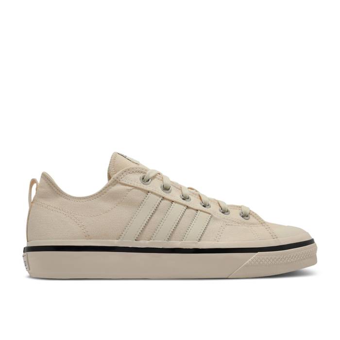 アディダス Adidas 【 Nizza Rf 74 \u0027Ecru Tint\u0027 Men Ecru Tint/Cloud White/Core Black 】 メンズ 白いこと 白いこと 中核グループ 黒いこと 黒いこと