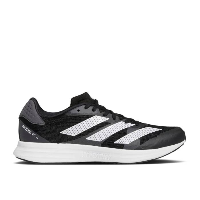 アディダス Adidas 【 Adizero Rc 4 \u0027Grey White Black\u0027 Men Grey Six/Cloud White/Core Black 】 アディゼロ 白いこと 白いこと メンズ 薄墨色 薄墨色 白いこと 白いこと 中核グループ 黒いこと 黒いこと