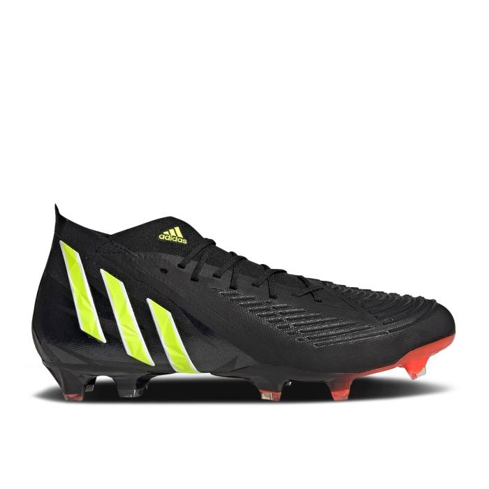 アディダス Adidas 【 Predator Edge.1 Fg \u0027Black Team Solar Yellow\u0027 Men Core Black/Team Solar Yellow/Solar Red 】 プレデター Team 野球クラブ メンズ 中核グループ 黒いこと 黒いこと Team 野球クラブ yellow 黄味がかった・黄色 Red 赤・赤いこと