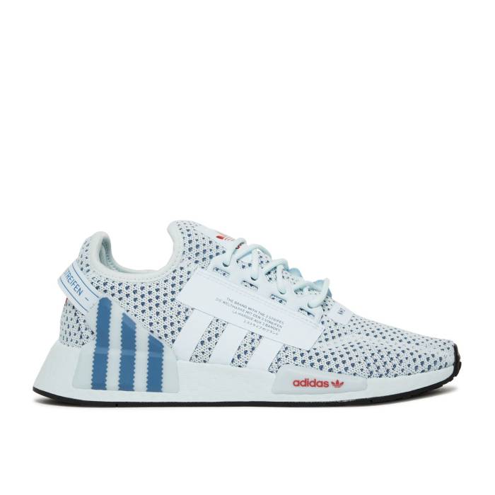 アディダス Adidas 【 Nmd_R1 V2 \u0027Almost Blue\u0027 Men Almost Blue/Altered Blue/Vivid Red 】 メンズ 青味 青色 Red 赤・赤いこと
