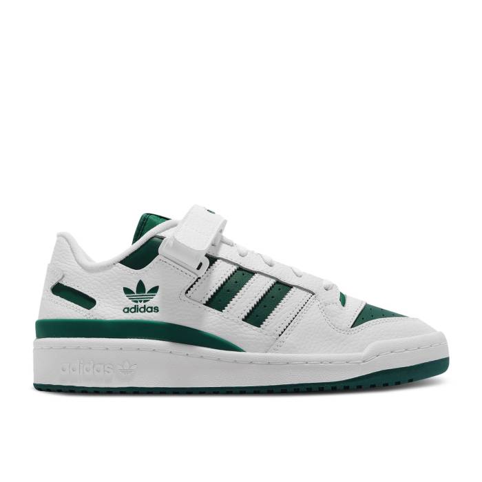 アディダス Adidas 【 Forum Low \u0027White Collegiate Green\u0027 Men Cloud White/Collegiate Green/Cloud White 】 討論会 メンズ 白いこと 白いこと green 緑・緑であること