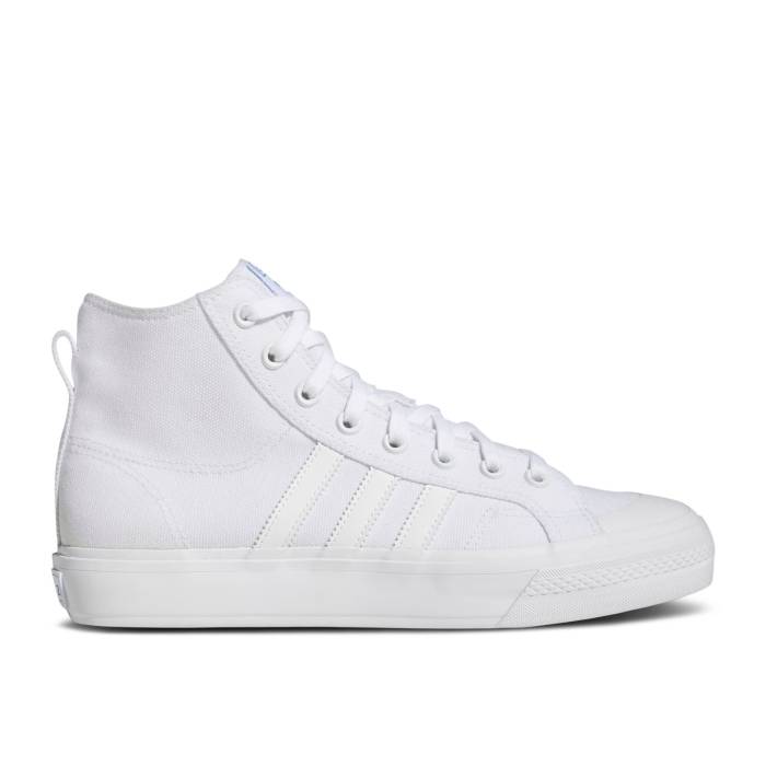アディダス Adidas 【 Nizza High Adv 'White Blue Bird' Men Cloud White/Cloud White/Blue Bird 】 ハイ 青色 ブルー メンズ 白色 ホワイト 青色 ブルー