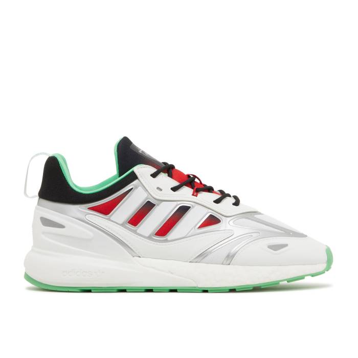 アディダス Adidas 【 Marvel X Zx 2K Boost \u0027Gamora\u0027 Men Silver Metallic/Cloud White/Scarlet 】 ブースト メンズ Silver しろがね色・しろがね色 白いこと 白いこと スニーカー-メンズ靴