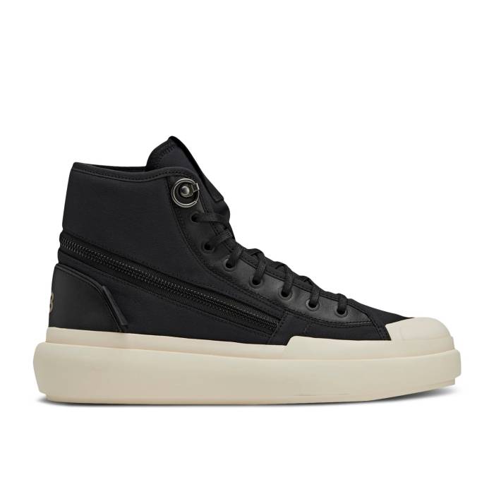 アディダス Adidas 【 Y-3 Ajatu Court High 'Black Cream White' Men Black/Black/Cream White 】 コート ハイ クリーム メンズ 黒色 ブラック クリーム 白色 ホワイト