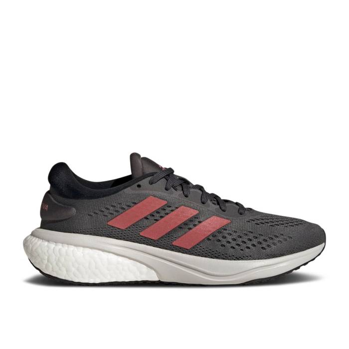 アディダス Adidas 【 Wmns Supernova 2 \u0027Grey Wonder Red\u0027 Women Grey Six/Wonder Red/Core Black 】 スーパーノバ・ノヴァ レディース 薄墨色 薄墨色 Red 赤・赤いこと 中核グループ 黒いこと 黒いこと