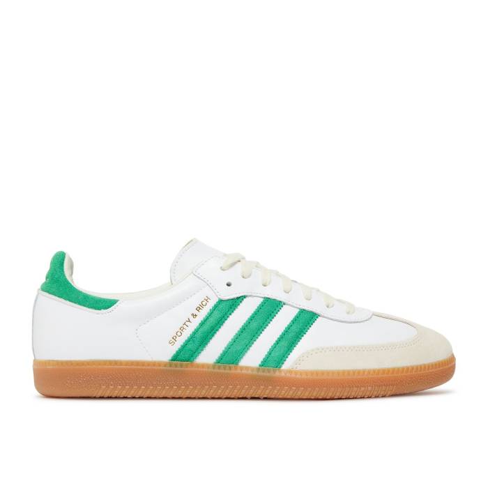 アディダス Adidas 【 Sporty \u0026 Rich X Samba Og \u0027White Green\u0027 Men Cloud White/Green/Gum 】 サンバ メンズ 白いこと 白いこと green 緑・緑であること