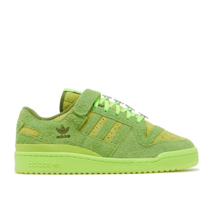 アディダス Adidas 【 Dr. Seuss X Forum Low \u0027The Grinch\u0027 Men Supplier Colour/Solar Green/Red 】 討論会 メンズ green 緑・緑であること Red 赤・赤いこと