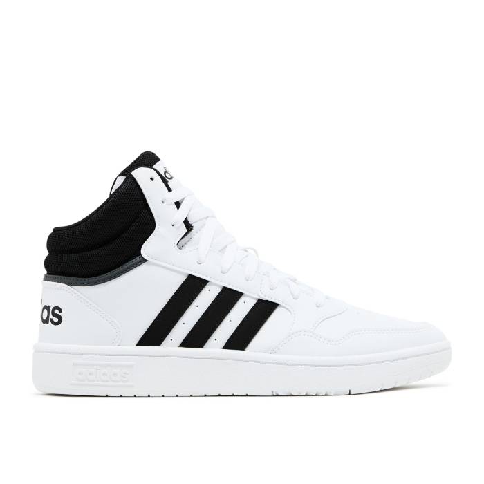 アディダス Adidas 【 Hoops 3.0 Mid \u0027White Black\u0027 Men Core Black/Core Black/Cloud White 】 ミッド メンズ 中核グループ 黒いこと 黒いこと 白いこと 白いこと