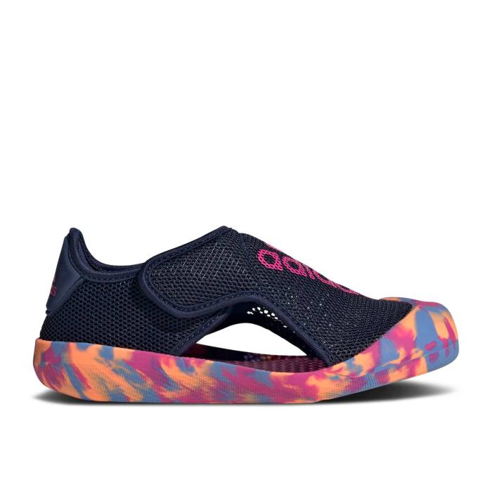 アディダス Adidas 【 Altaventure Sandal J \u0027Dark Blue Lucid Fuchsia Camo\u0027 Youth Dark Blue/Lucid Fuchsia/Blue Fusion 】 青碧 青碧 お坊っちゃん キッズ 青碧 青碧 Fusion 核融合反応