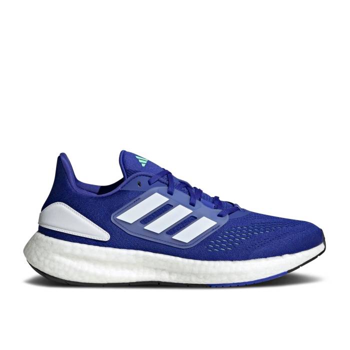アディダス Adidas 【 Pureboost 22 \u0027Lucid Blue White\u0027 Men Lucid Blue/Cloud White/Pulse Mint 】 青味 青み メンズ 青味 青み 白いこと 白いこと