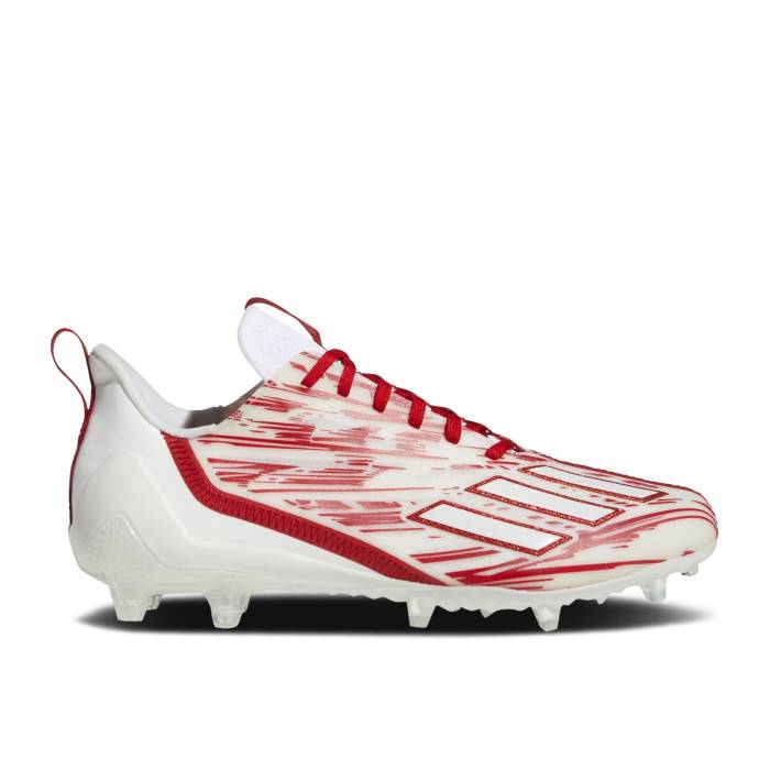 アディダス Adidas 【 Adizero Cleats 'White Team Power Red' Men Cloud White/Team Power Red/Cloud White 】 アディゼロ クリーツ スパイク Team チーム Power パワー メンズ 白色 ホワイト Team チーム Power パワー Red 赤