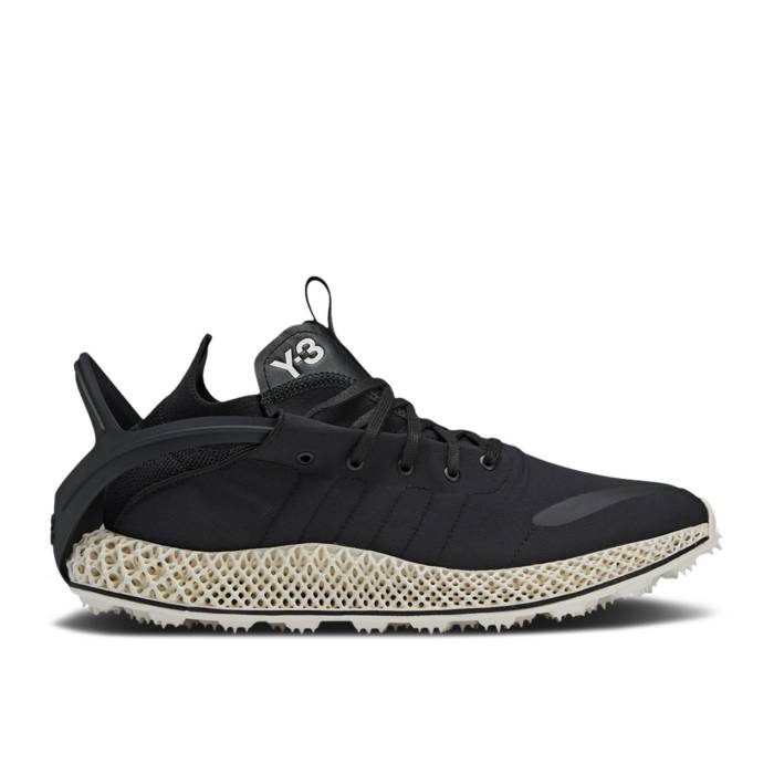 アディダス Adidas 【 Y-3 Runner 4D Halo Black Cream Men Black/Black/Cream White 】 メンズ 黒色 ブラック クリーム 白色 ホワイト