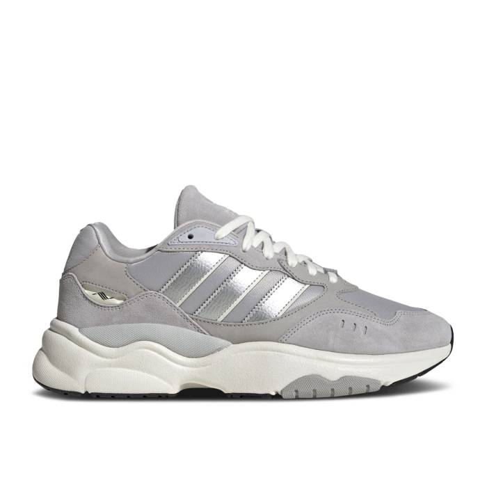 アディダス Adidas 【 Retropy F90 \u0027Grey Silver Metallic\u0027 Men Grey Two/Silver Metallic/Off White 】 Silver しろがね色・しろがね色 メンズ 薄墨色 薄墨色 Silver しろがね色・しろがね色 白いこと 白いこと スニーカー-靴