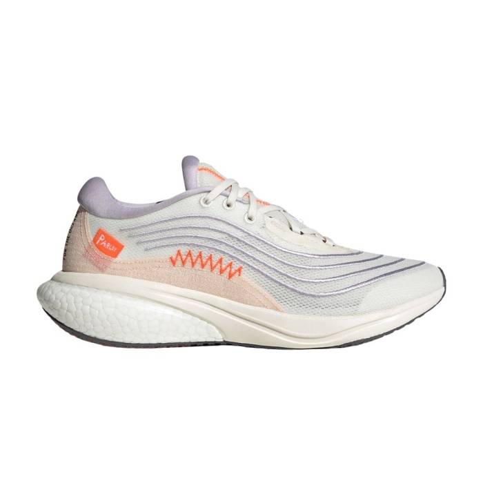 アディダス Adidas 【 Parley X Wmns Supernova 2.0 \u0027Non Dyed Silver Dawn\u0027 Women Non Dyed/Silver Dawn/Impact Orange 】 スーパーノバ・ノヴァ Silver しろがね色・しろがね色 レディース Silver しろがね色・しろがね色 差しひびき orange 橙