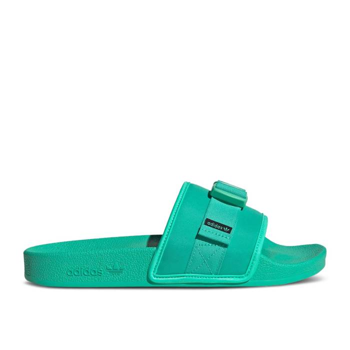 アディダス Adidas 【 Wmns Pouchylette Slide 'Hi-Res Green' Women Hi-Res Green/Hi-Res Green/Core Black 】 Slide サンダル レディース green 緑・グリーン コア 黒色 ブラック