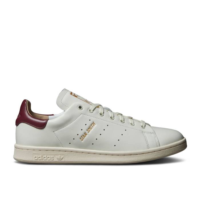 アディダス Adidas 【 Stan Smith Lux \u0027Off White Burgundy\u0027 Men Off White/Cream White/Pantone 】 白いこと 白いこと メンズ 白いこと 白いこと 皮膚軟化剤