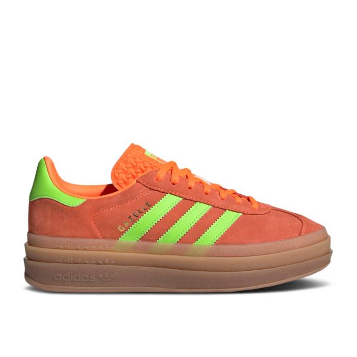 アディダス Adidas 【 Wmns Gazelle Bold \u0027Solar Orange Green\u0027 Women Solar Orange/Solar Green/Gum M2 】 ガゼル orange 橙・オレンジ色 レディース orange 橙・オレンジ色 green 緑・緑であること