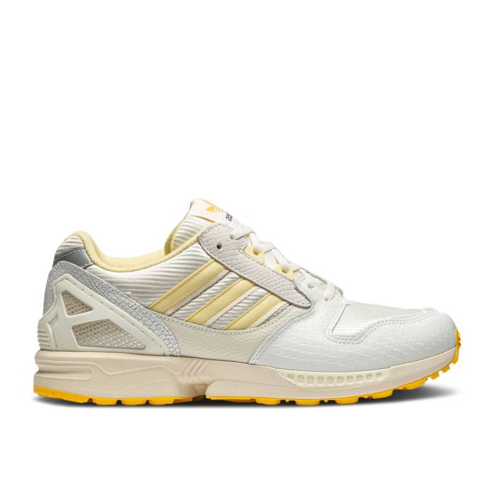 アディダス Adidas 【 Wmns Zx 8020 \u0027Snakeskin Pack - Citron\u0027 Women Cloud White/Off White/Cloud White 】 レディース 白いこと 白いこと