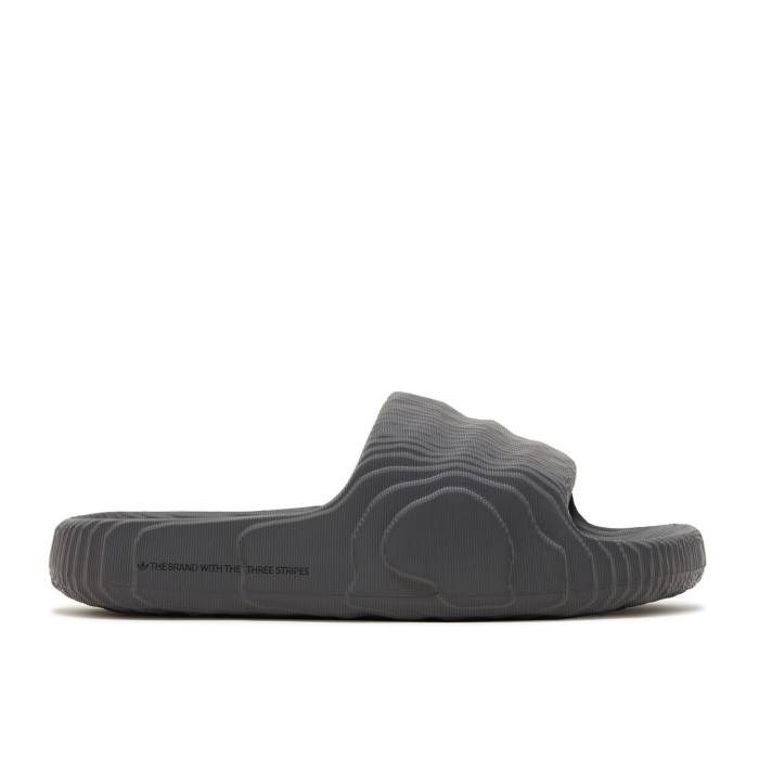 アディダス Adidas 【 Adilette 22 Slides \u0027Grey\u0027 Men Grey Five/Grey Five/Core Black 】 アディレッタ メンズ 薄墨色 薄墨色 中核グループ 黒いこと 黒いこと