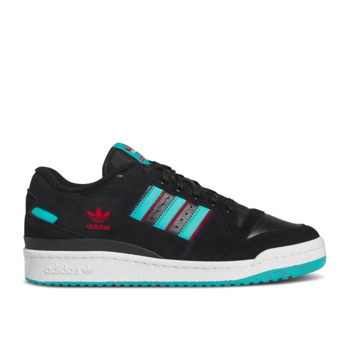 アディダス Adidas 【 Forum 84 Low Adv 'Retro Colors - Black' Men Core Black/Bold Gold/Better Scarlet 】 フォーラム メンズ コア 黒色 ブラック ゴールド