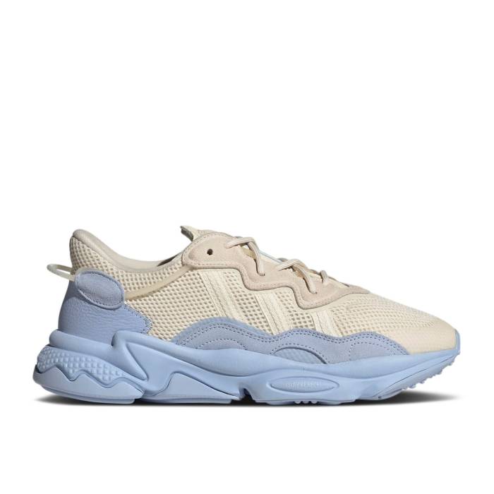 アディダス Adidas 【 Ozweego Wonder White Blue Dawn Men Wonder White/Wonder White/Blue Dawn 】 白色 ホワイト 青色 ブルー メンズ 白色 ホワイト 青色 ブルー