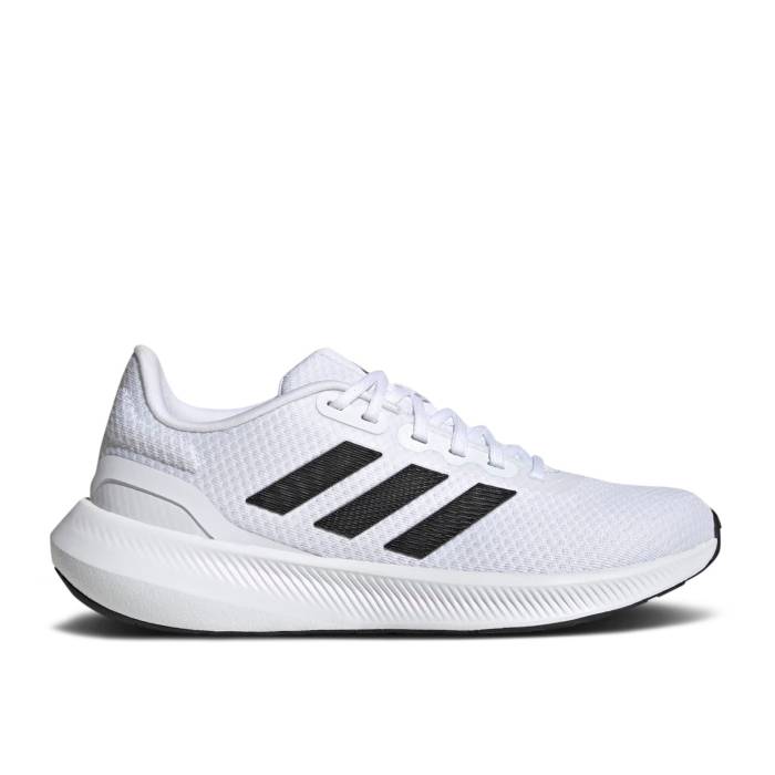 アディダス Adidas 【 Wmns Runfalcon 3.0 Wide 'White Black' Women Cloud White/Core Black/Core Black 】 レディース 白色 ホワイト コア 黒色 ブラック