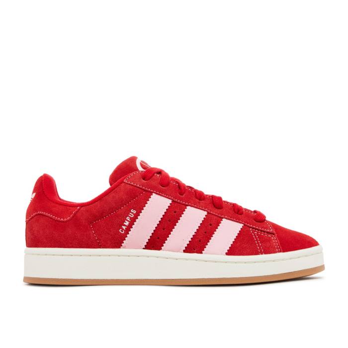 アディダス Adidas 【 Campus 00S \u0027Scarlet Pink Gum\u0027 Men Better Scarlet/Clear Pink/Cloud White 】 校庭 pink サクラ色 メンズ pink サクラ色 白いこと 白いこと