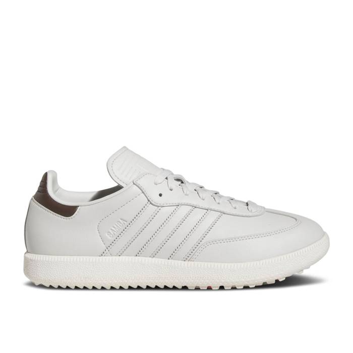 アディダス Adidas 【 Samba Spikeless Golf 'Icons Pack' Men Grey One/Grey One/Off White 】 サンバ golf ゴルフ メンズ 灰色 グレー 白色 ホワイト