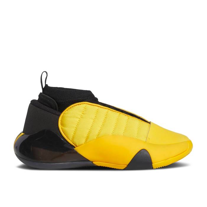 アディダス Adidas 【 Harden Vol. 7 J \u0027Crew Yellow\u0027 Youth Crew Yellow/Core Black/Crew Yellow 】 ハーデン 御坊っちゃん キッズ 労働者の一団 yellow 黄味がかった・黄色 中核グループ 黒いこと 黒いこと