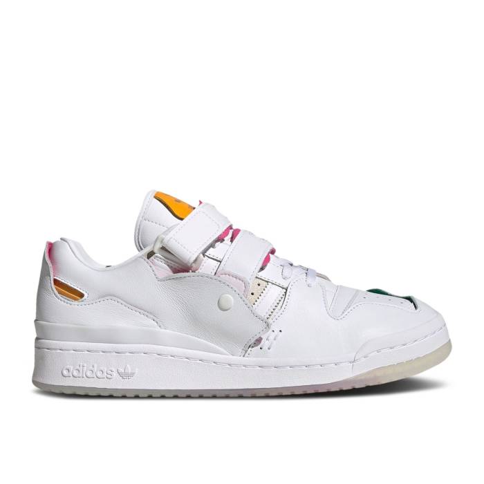 アディダス Adidas 【 Fisn X Forum 84 Low \u0027White\u0027 Men Footwear White/Footwear White/Khaki Brown 】 討論会 メンズ 白いこと 白いこと カーキ 赤銅色 赤銅色