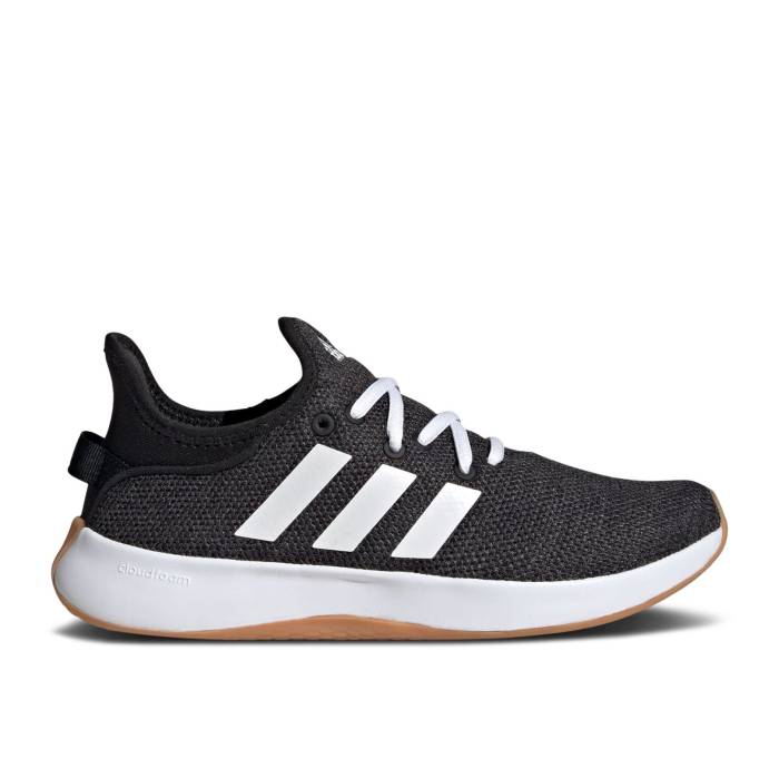 アディダス Adidas 【 Wmns Cloudfoam Pure \u0027Black White Gum\u0027 Women Core Black/Cloud White/Grey Six 】 純一無雑 白いこと 白いこと レディース 中核グループ 黒いこと 黒いこと 白いこと 白いこと 薄墨色 薄墨色