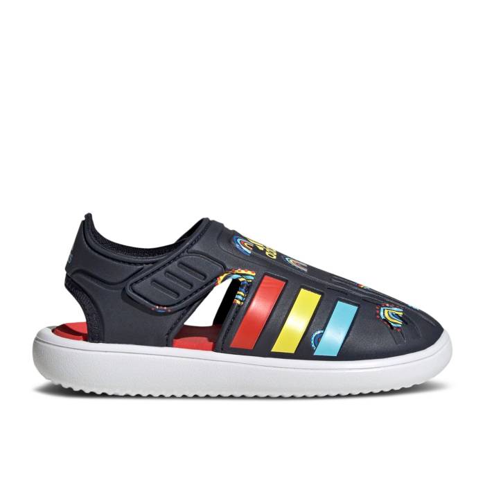 アディダス Adidas 【 Summer Closed Toe Water Sandal J \u0027All-Day Fun\u0027 Youth Legend Ink/Bold Orange/Impact Yellow 】 Summer 朱夏 お坊っちゃん キッズ Legend 昔ばなし orange 橙・オレンジ色 差しひびき yellow 黄味がかった・黄色