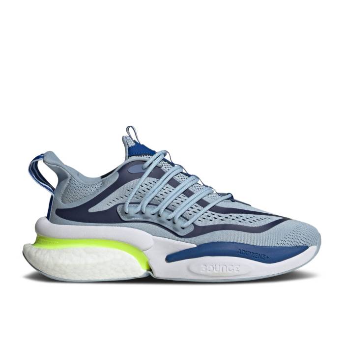 アディダス Adidas 【 Alphaboost V1 \u0027Wonder Blue Lucid Lemon\u0027 Men Wonder Blue/Lucid Lemon/Royal Blue 】 青み 青色 メンズ 青み 青色