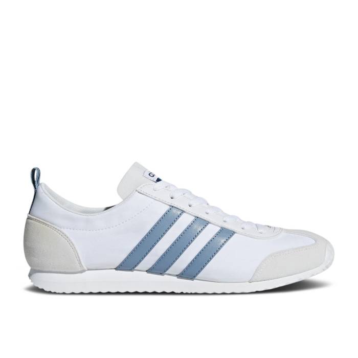 アディダス Adidas 【 Vs Jog White Raw Grey Men Cloud White/Raw Grey/Crystal White 】 メンズ 白色 ホワイト 灰色 グレー