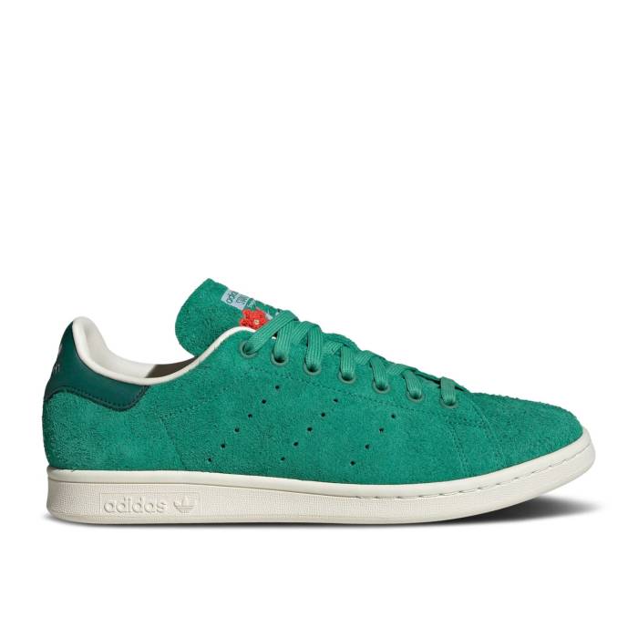 アディダス Adidas 【 Stan Smith \u0027Floral Imprint - Court Green\u0027 Men Semi Court Green/Semi Court Green/Collegiate Green 】 厚地の外套 メンズ 厚地の外套 green 緑・緑であること メンズ靴-スニーカー