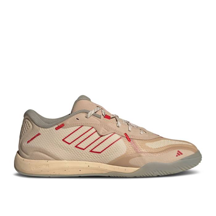 アディダス Adidas 【 Fevernova Court In 'Sand Strata Scarlet' Men Sand Strata/Better Scarlet/Magic Beige 】 コート メンズ 砂色・サンド マジック ベージュ
