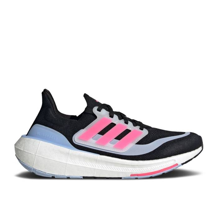アディダス Adidas 【 Wmns Ultraboost Light \u0027Black Lucid Pink\u0027 Women Core Black/Lucid Pink/Blue Dawn 】 レディース 中核グループ 黒いこと 黒いこと pink サクラ色 青み 青色