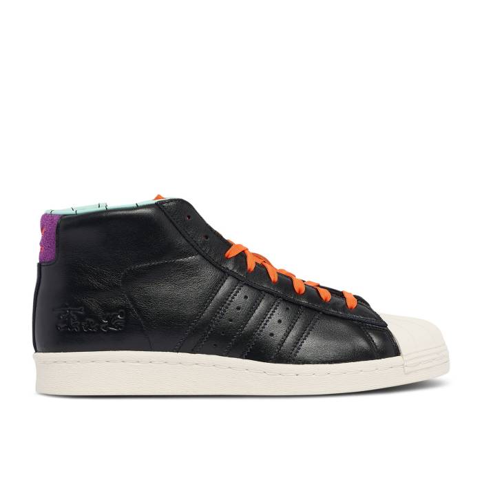 アディダス Adidas 【 The Simpsons X Pro Model 80S \u0027Poochie\u0027 Men Semi Impact Orange/Core Black/Off White 】 労働者階級 メンズ 差しひびき orange 橙・オレンジ色 中核グループ 黒いこと 黒いこと 白いこと 白いこと