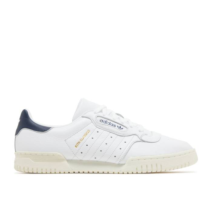 アディダス Adidas 【 Kith X Powerphase \u0027Classics Program - Navy\u0027 Men White/Collegiate Navy/Off-White 】 メンズ 白いこと 白いこと 紺色 米国海軍 象牙色
