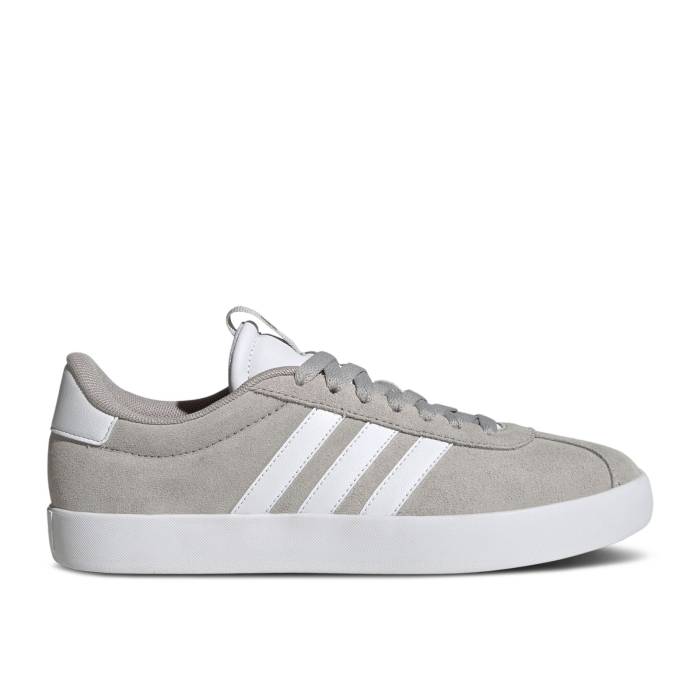 アディダス Adidas 【 Wmns Vl Court 3.0 \u0027Grey Silver Metallic\u0027 Women Grey Two/Cloud White/Silver Metallic 】 厚地の外套 Silver しろがね色・しろがね色 レディース 薄墨色 薄墨色 白いこと 白いこと Silver しろがね色・しろがね色